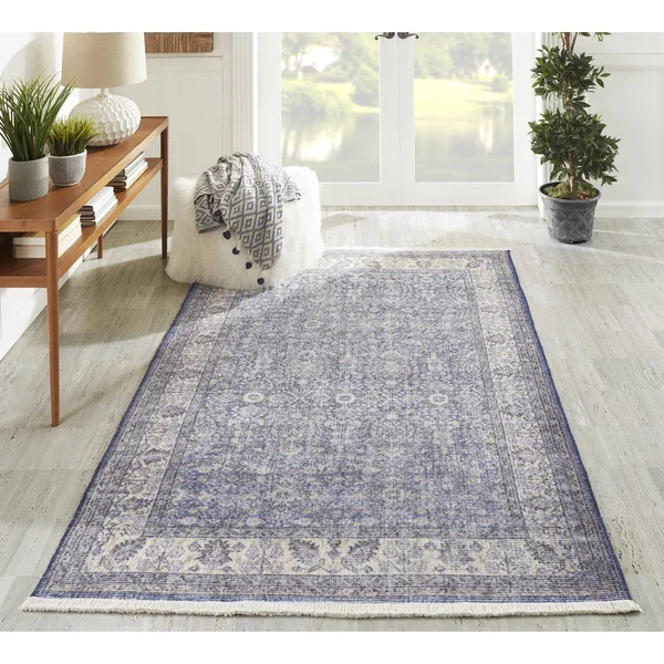 Momeni Helena 5& x 8& Blue Area Rug