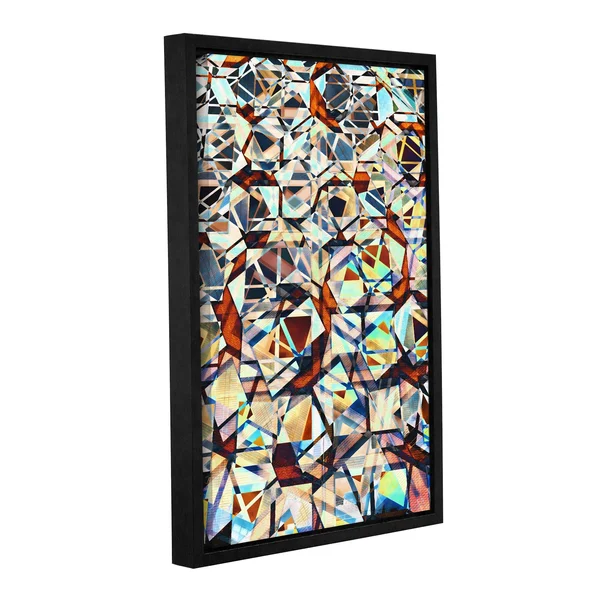 ArtWall Vlad Bubnov's 'City Mosaic' Gallery Wrapped Floater-framed Canvas, 12 x 18