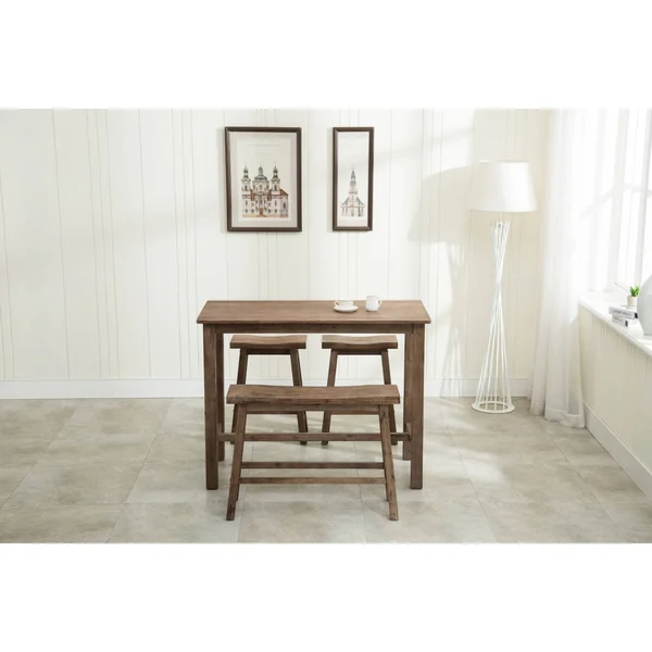 Boraam 4-Piece Sonoma Pub Set - Driftwood Gray