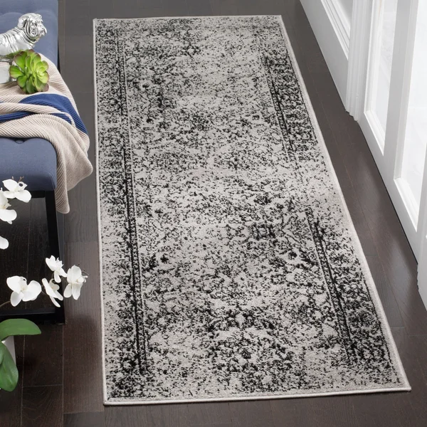 Safavieh Adirondack ADRW109B 2&6x22 x 12&0x22 Runner Grey, Black Area Rug