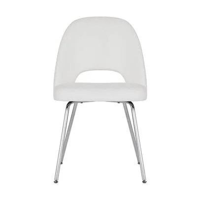Masonboro Upholstered Side Chair in White Wrought Studio