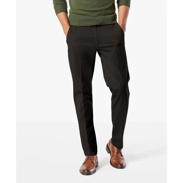 Dockers Men S Slim Fit Workday Khaki Smart 360 Flex Pants D1 - Black