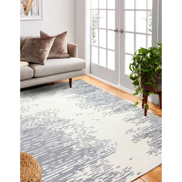 Bashian Greenwich HG359 Area Rug - 3&9x22 x 5&9x22 - Silver