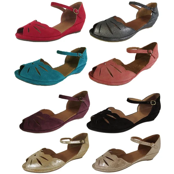Gentle Souls Lily Moon Wedge Sandal - Women's - Black