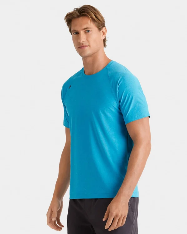 Reign Short Sleeve - Rhone Short Sleeve - Hawaiian Ocean Heather - Size: XX-Large