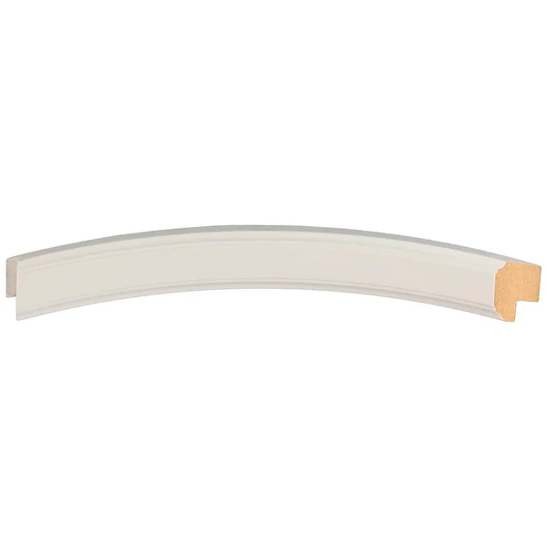 Toronto Framed Oval Mirror in Linen White (21x25)