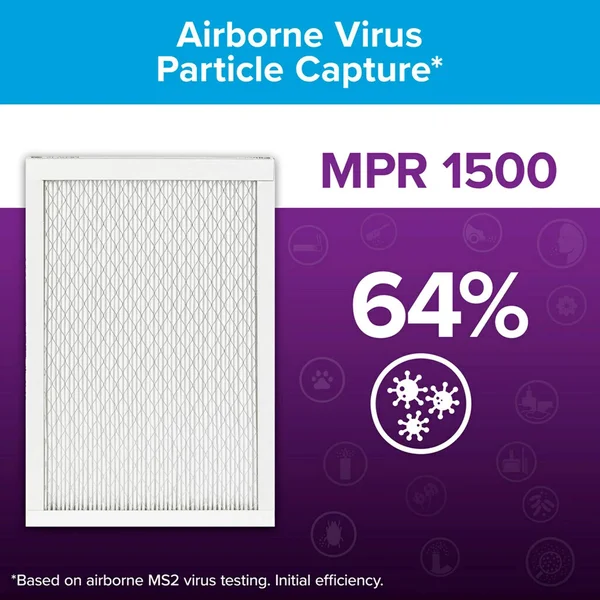 Filtrete 16x24x1 - AC Furnace Air Filter, MPR 1500, Healthy Living Ultra Allergen, 6-Pack