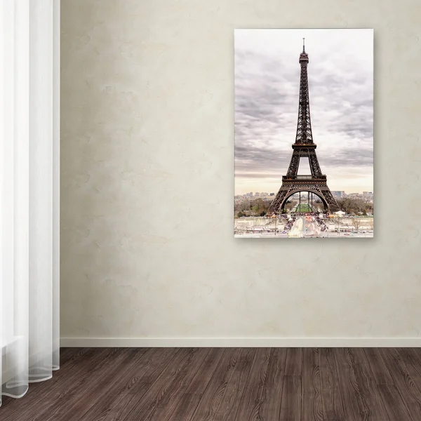 Trademark Fine Art The Eiffel Tower Canvas Art by Philippe Hugonnard, Size: 30 x 47