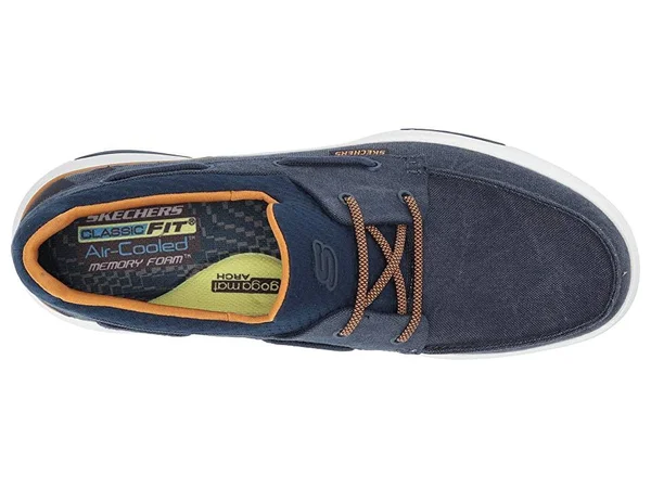 Skechers Men's Bellinger - Garmo Boat Shoes - Navy, 10.5