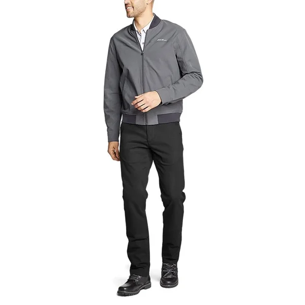 Eddie Bauer Men's Flex Wrinkle-Resistant Sport Chinos - Classic - Black - 38/36