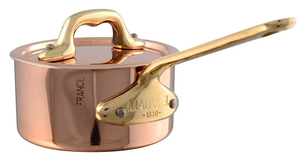 Mauviel M&heritage Mini Copper Small Saucepan with Lid - 0.4qt