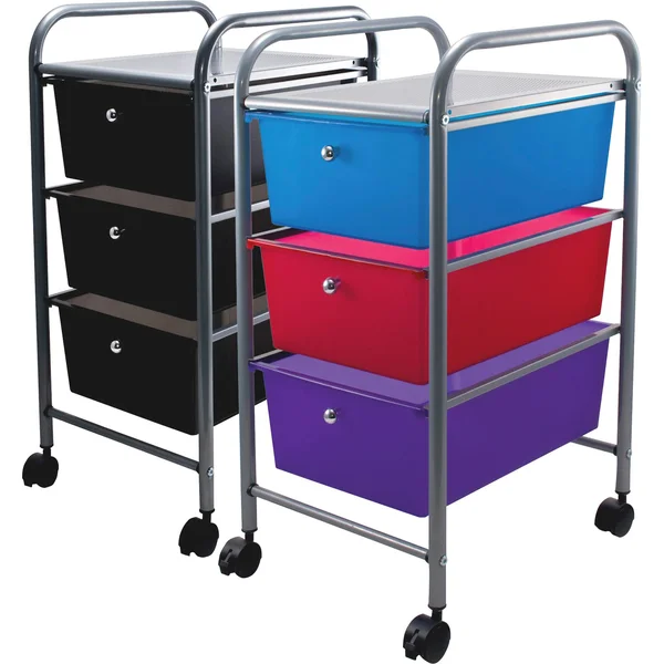 Advantus Organizer;3 Drawer;Smoke, 15.25 x 13 in