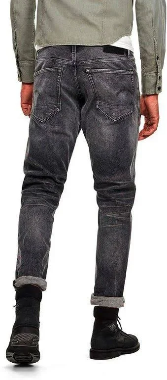 G Star Raw 3301 Straight Tapered Jeans Grey