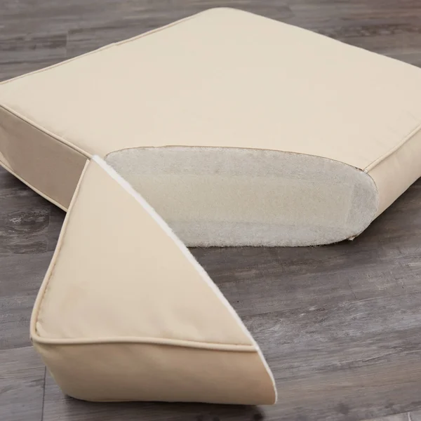 Humble and Haute Lehigh Sunbrella Chair CUSHION, Set of 2 - 19 in W x 16 in D Canvas Navy Blue
