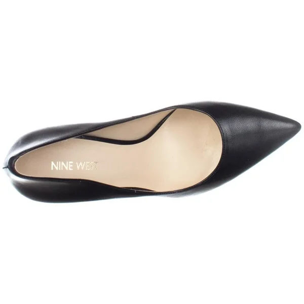 Nine West Women's Tatiana Dress Pumps, Black Leather, 8.5