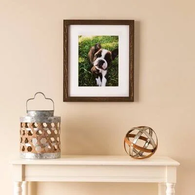 Boggs Weathered Picture Frame Highland Dunes Color: Oak - Picture Size: 10x22 x 13x22