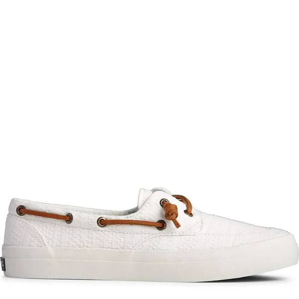 Sperry Top-Sider Crest Boat Smocked Hemp 11 Women's White