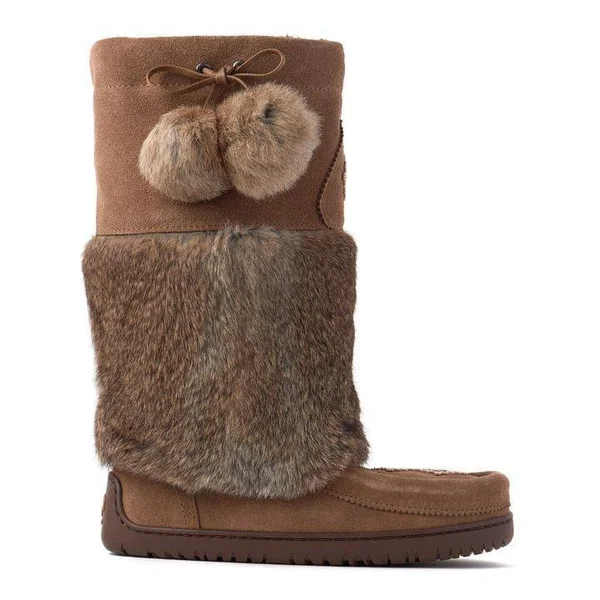 Manitobah Mukluks Women's Snowy Owl Suede Boot Oak 6