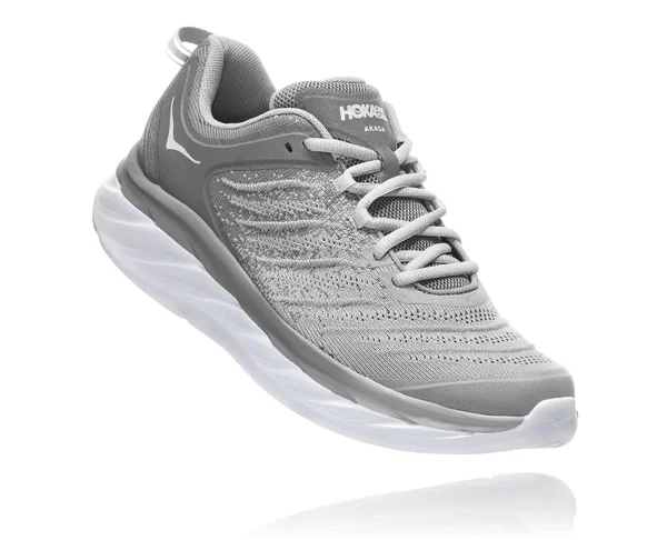 Hoka One One Men's Akasa Shoe - 10.5 - Frost Grey, Silver Sconce