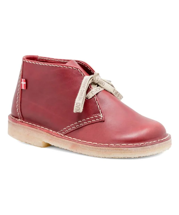 Duckfeet Sjaelland Desert Chukka Boot, Size: 37, Granate Leather