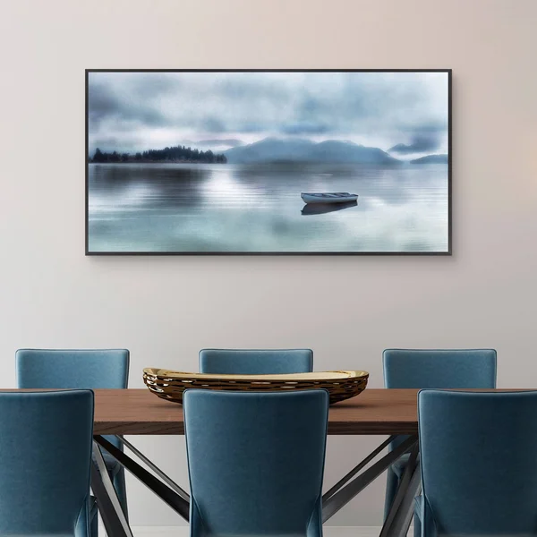 Fine Art Canvas Time for A Break Framed Canvas Wall Art, 24x48