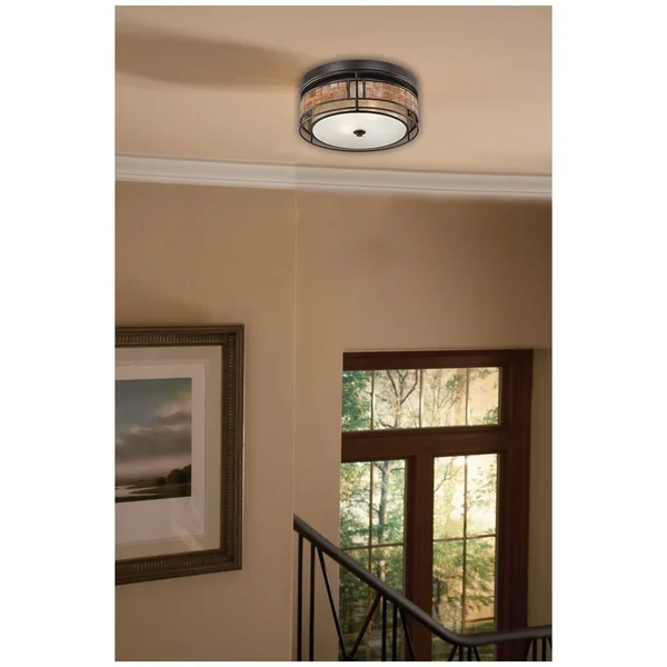 Quoizel MCLG1612RC Laguna Flush Mount Light - Renaissance Copper