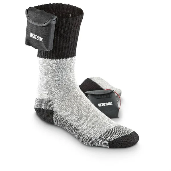 electrically Heated Socks and Warmer S, Black