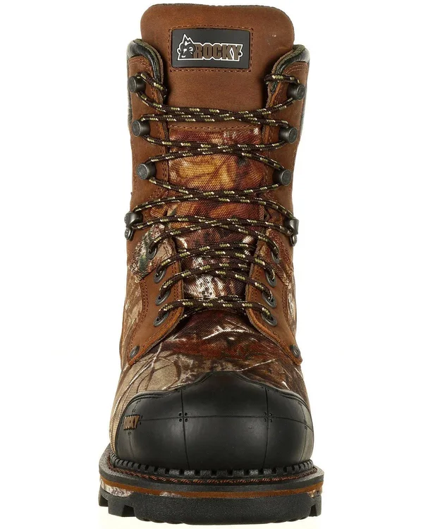 Men's Rocky 8 inch Maxx 800G Insulated Waterproof Boot Rks0322, Size: 11.5 Medium, Brown