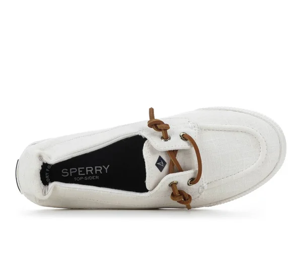 Women's Sperry Lounge Away 2 Boat Shoes in White Size 7.5 Medium