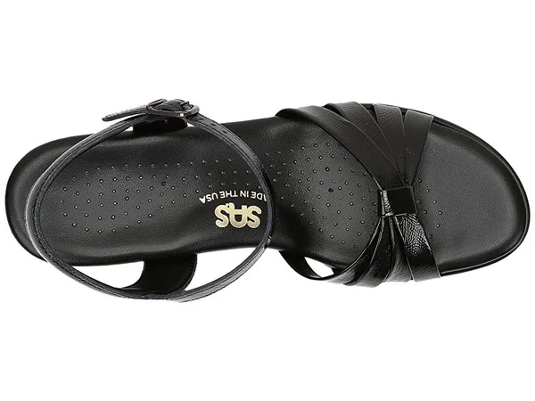 SAS Shoes Women's Strippy - Black Patent