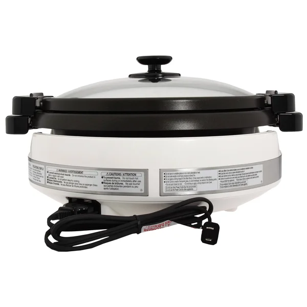 Zojirushi Gourmet d&Expert Stainless Electric Skillet, Black/White