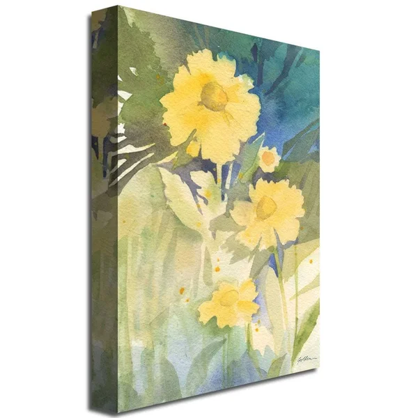 Trademark Art 'Sunshine Yellow' Canvas Art by Shelia Golden - 35x47