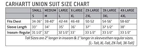 Carhartt Men's Red Classic Union Suit