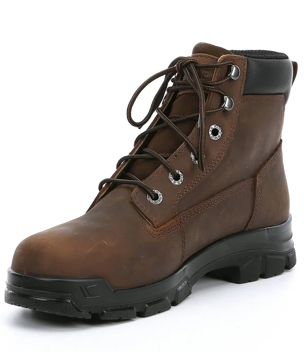 Men's Wolverine Chainhand Waterproof Steel Toe Work Boot, Size: 9.5, Black
