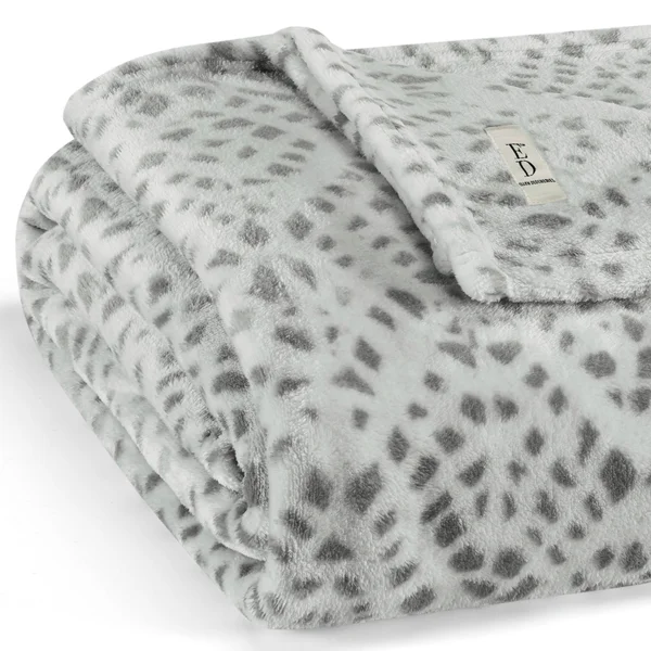 Ed Ellen DeGeneres Ultra Soft Plush Solid Blanket, King, Grey