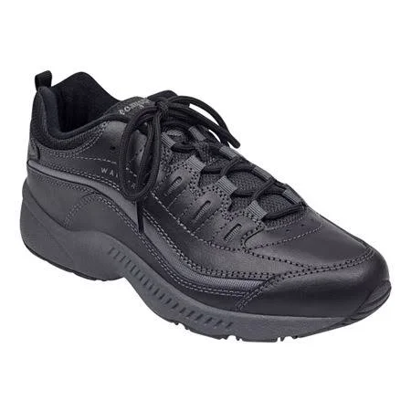 Easy Spirit Roadrun Womens Sneakers - Black, Regular 6 1/2, Athletic Shoes Sneakers, Orthotic Friendly|Removable Sock Liner|C