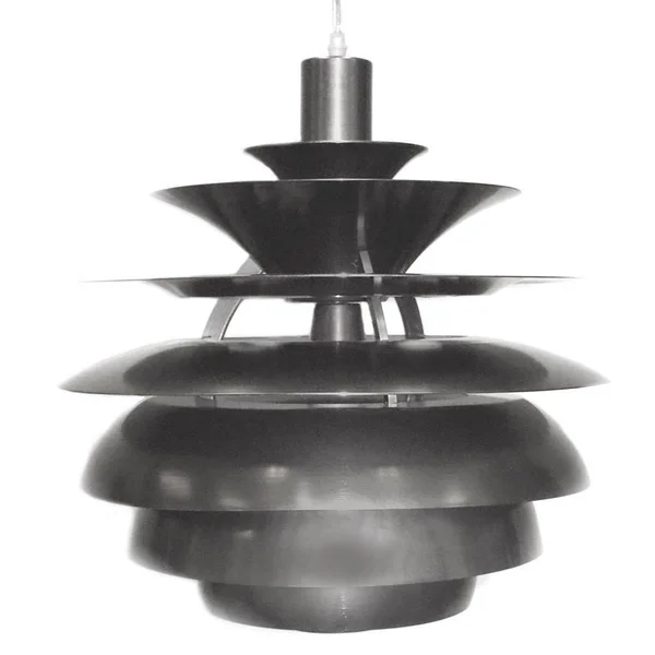 Pangea Home Emilie Small Aluminum Chandelier in Brushed Metal Silver