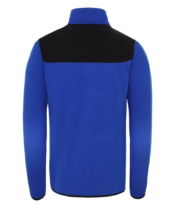 The North Face Men's TKA Glacier Snap-Neck Pullover (M TNF Blue/TNF Black)