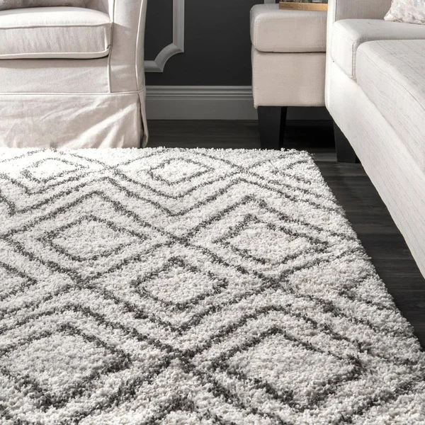 nuLOOM Willette Diamond Shaggy Area Rug - Size: 9& x 12&