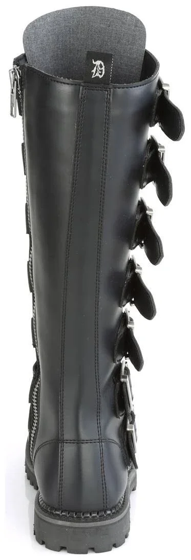 Demonia - Unisex Riot-21MP Boots Black Vegan, Size-12