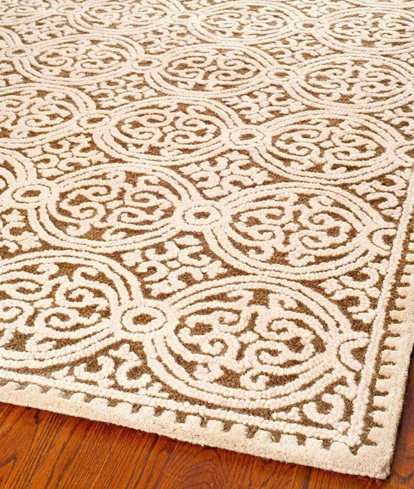 Safavieh CAM232A Cambridge Area Rug, Brown, White: 5-ft x 8-ft