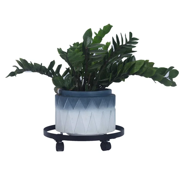 Phoebecat 14x22 Metal Plant Caddy Heavy Duty Iron Potted Plant Stand with Wheels - Black