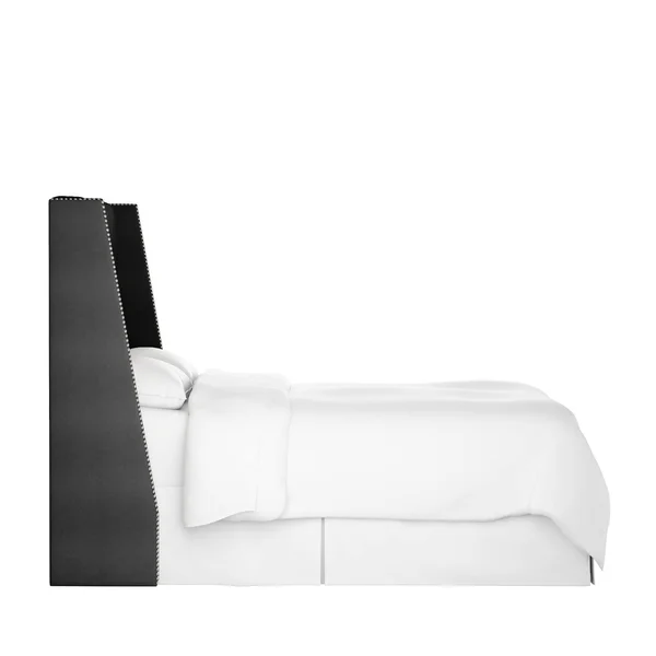 Full Diamond Tufted Wingback Headboard Dark Gray Velvet with Silver Nail Buttons - Skyline Furniture