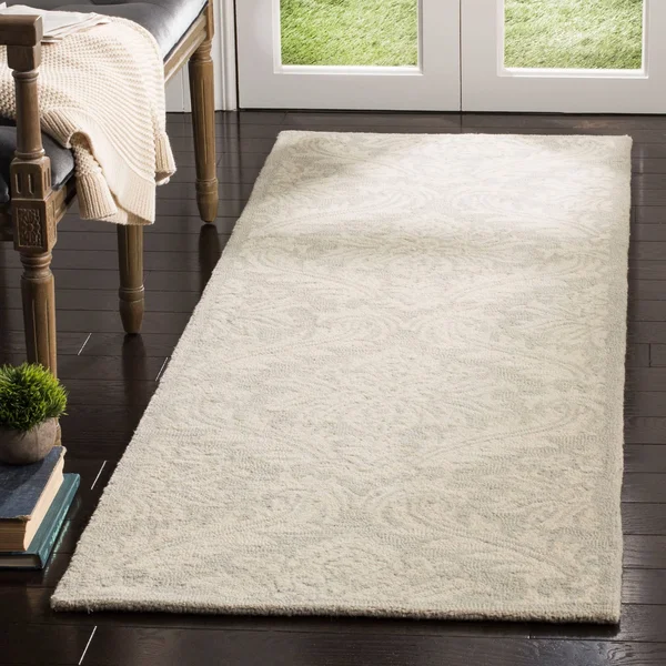 Safavieh Micro-Loop 513 Area Rug, Silver, 9& x 12& Rectangle