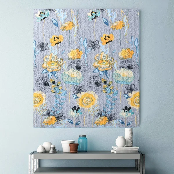 Greenland Home Watercolor Dream Throw Blanket - Gray, 50 x 60 inches