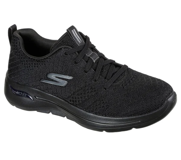Skechers GOwalk Arch Fit - Unify Walking Shoes - Black/Black, 6.5