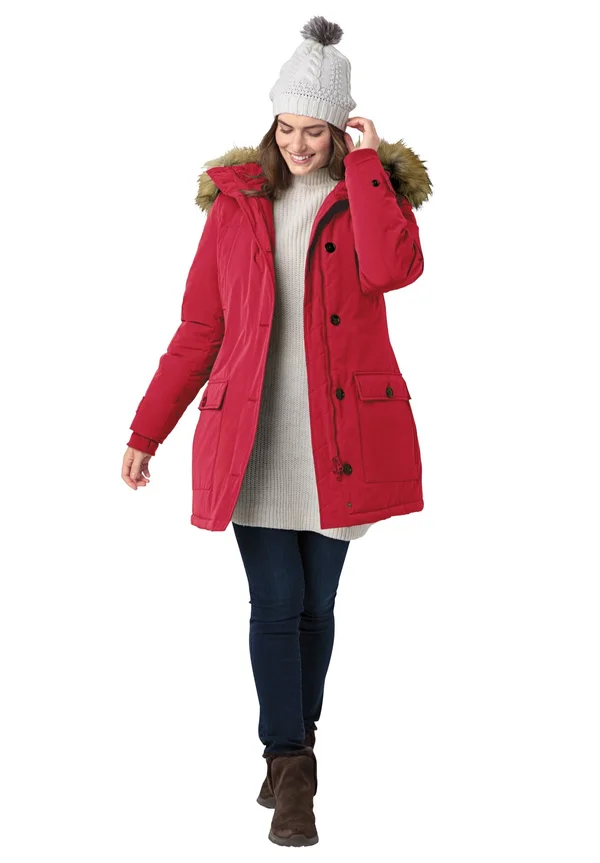 Plus Size Women's The Arctic Parka by Woman Within in Classic Red (Size 5X)