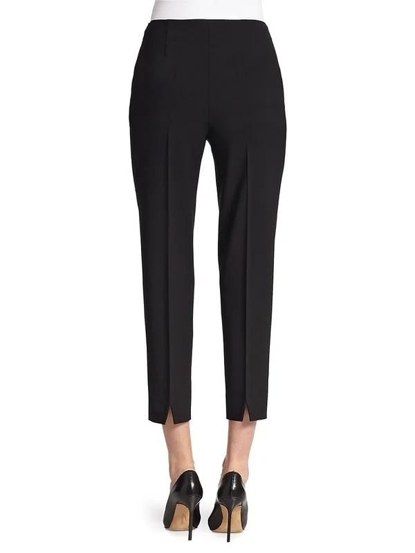 Piazza Sempione Women's Audrey Cropped Wool Pants - Black - Size 18