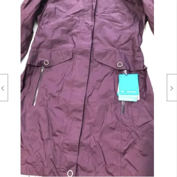 Columbia Women's EvaPOURation Trench interchange Jacket - Dusty Purple, Small