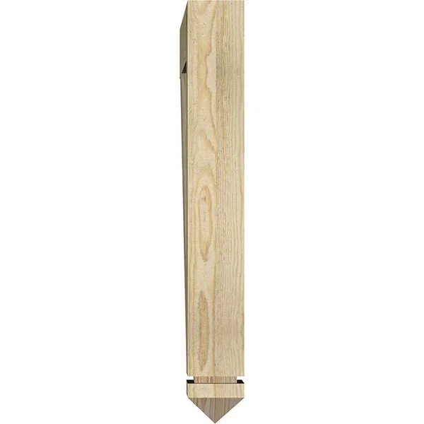 Ekena Millwork BKT04X30X30IMP03RDF 4x22W x 30x22D x 30x22H Imperial Arts & Crafts Rough Sawn BRACKET, Douglas Fir